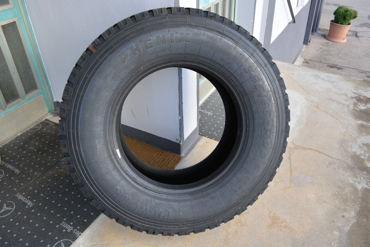 NEURUNDERNEUERT 100% förderfähige 385/65R22,5 PHENIX PH-Work 3PMSF & M+S 158 L