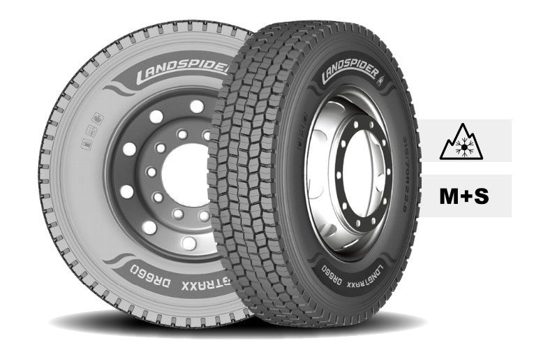 NEUREIFEN 315/60R22,5 LANDSPIDER LONGTRAXX DR660 154/148L mit 3PMSF