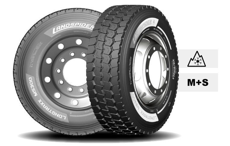 NEUREIFEN 13R22,5 LANDSPIDER LONGTRAXX MS300 156/153L mit 3PMSF