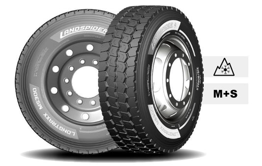 NEUREIFEN 13R22,5 LANDSPIDER LONGTRAXX MS300 156/153L mit 3PMSF